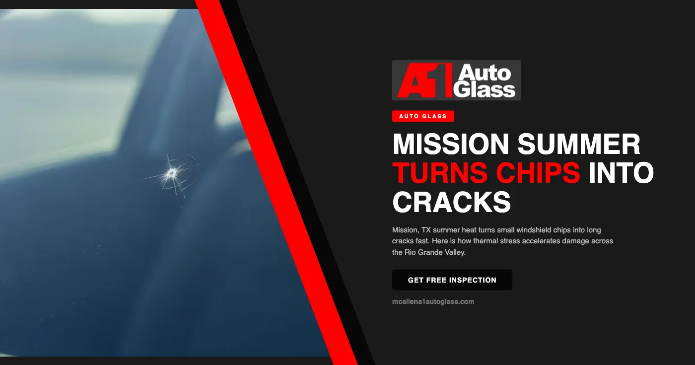 How Rio Grande Valley Summer Heat Turns Small Windshield Chips Into Major Cracks in Mission, TX